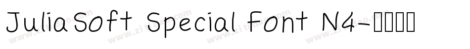 JuliaSoft Special Font N4字体转换